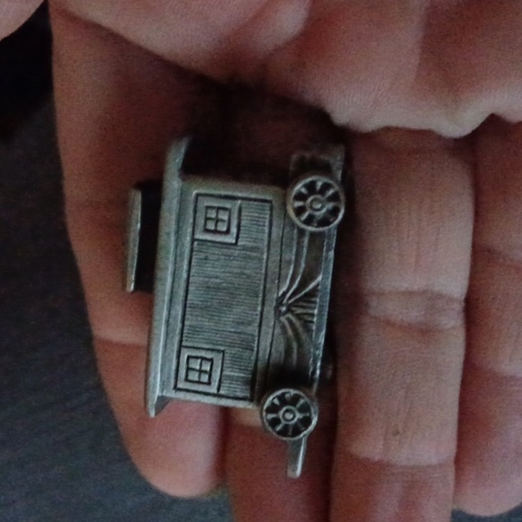 Fort satin finish pewter NOEL train, 8 pc in the box - Picture 7 of 9